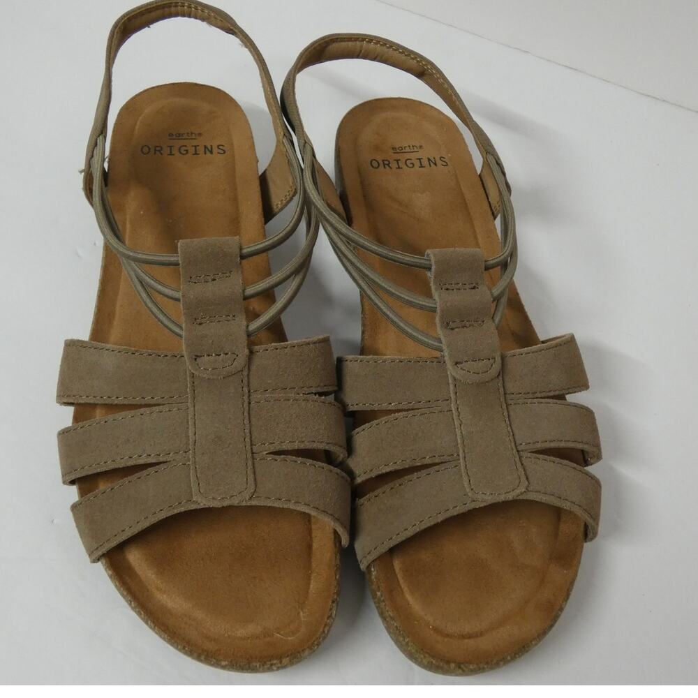 Earth Origins Laney Women's Sandals Size 8 Sedona Brown Comfort